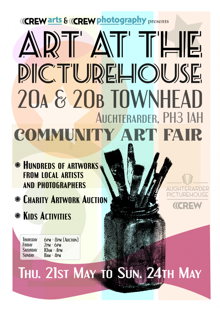 Poster for Art at the Picturehouse CREW Arts Community Exhibition May 2026